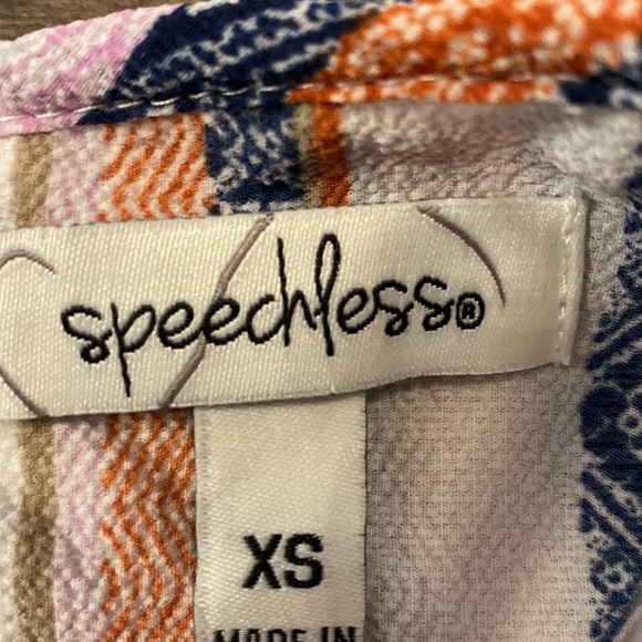 Speechless stripes jumpsuit/crop top size XS - Picture 3 of 3